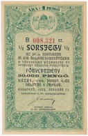 Budapest 1927. "50. Jubileumi Magyar Királyi Állami Sorsjáték" Fél Sorsjegy 1P értékben T:I- - Sin Clasificación