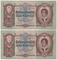 1932. 50P (2x) Sorszámkövetők T:I Egyiken Apró Fo. Adamo P14 - Ohne Zuordnung