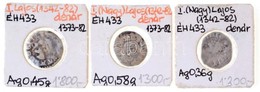 1373-1382. Denár Ag (3x) "I. Nagy Lajos" (~0,36g, 0,45g, 0,58g) T:3- Hungary 1373-1382. Denar Ag (3x) "Louis I" (~0,36g, - Ohne Zuordnung