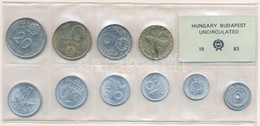 1983. 2f-20Ft (10xklf) érmés Forgalmi Sor Fóliatokban T:1,2 Adamo FO16 - Ohne Zuordnung