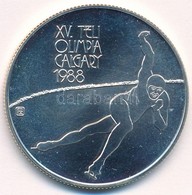 1986. 500Ft Ag "XV. Téli Olimpia Calgary 1988" T:BU  Adamo EM98 - Ohne Zuordnung