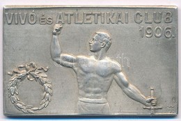 "Vívó és Atletikai Club 1906" Jelzett Ag Sport Emlékplakett, "SGA" Gyártói Jelzéssel (40,11g/0.800/35x56mm) T:1- - Unclassified
