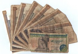 Egyiptom 1971-1978. 25p-1Ł (8x) T:III-IV Egypt 1971-1978. 25 Piastres - 1 Pound (8x) C:F-G - Ohne Zuordnung