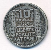 Franciaország 1934. 10Fr Ag T:2,2- Ph., Patina  France 1934. 10 Francs Ag C:XF,VF Edge Error, Patina  Krause KM#878 - Ohne Zuordnung