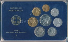 Görögország 1978. 10l-20D (8xklf) Forgalmi Sor Műanyag Tokban T:1 Kis Patina, Tok Kissé Sérült Greece 1978. 10 Lepta - 2 - Ohne Zuordnung