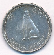 Kanada 1967. 50c Ag "100 éves A Konföderáció" T:1- Kis Patina Canada 1967. 50 Cents Ag "Condefederation Centennial" C:AU - Ohne Zuordnung