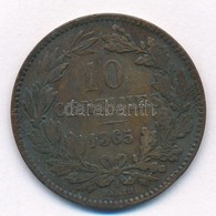 Luxemburg 1865A 10c Br T:2,2- Kis Patina Luxembourg 1865A 10 Centimes Br C:XF,VF Small Patina Krause KM#23.2 - Ohne Zuordnung