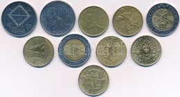 Olaszország 1974-1999. 100L-500L (10xklf) T:1-,2 Italy 1974-1999. 100 Lire - 500 Lire (10xdiff) C:1-,2 - Ohne Zuordnung