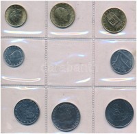 Olaszország 1981. 5L-200L (8xklf) Forgalmi Sor Fóliatokban T:1,1- Italy 1981. 5 Lire - 200 Lire (8xdiff) Coin Set In Foi - Ohne Zuordnung