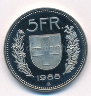Svájc 1988B 5Fr Cu-Ni T:1- (PP) Patina Switzerland 1988B 5 Francs Cu-Ni C:AU (PP) Patina Krause KM#40a.3 - Ohne Zuordnung