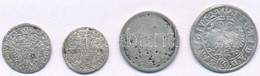 4db-os Rossz állapotú Ezüstérme Tétel, Közte Német Államok / Bajorország 1870. 1kr Ag T:2-,3 4pcs Of Various Silver Coin - Ohne Zuordnung