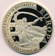 Ciprus 2008. "Europa" Aranyozott Fém Emlékérem (70mm) T:PP Cyprus 2008. "Europa" Gilt Metal Commemorative Medal (70mm) C - Ohne Zuordnung