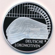 Németország DN "Deutsche Lokomotiven / Drache" Egyik Oldalán Festett, Jelzetlen Ag (?) Emlékérem (70mm) T:PP,a Festés Ki - Ohne Zuordnung