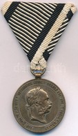 1873. "Hadiérem" Br Katonai érdemérem Nem Saját Mellszalaggal T:2- Hungary 1873. "Military Medal" Br Medal With Not Orig - Sonstige & Ohne Zuordnung
