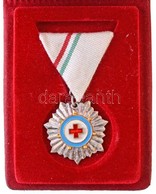 ~1980-1990. "Vöröskeresztes Tevékenységért Kitüntetés" Ezüst Fokozata Eredeti Tokban Miniatűrrel T:2 - Ohne Zuordnung