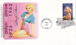 USA 1995 ENVELOPPE FDC UNIVERSAL CITY  THEME MARILYN MONROE - 1991-2000