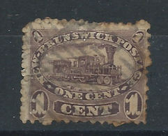 Nouveau-Brunswick N°4 Obl (FU) 1860/63 - Locomotive à Bois - Gebraucht