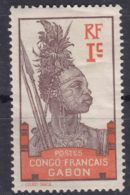 Gabon 1910 Yvert#33 Mint Hinged - Ongebruikt