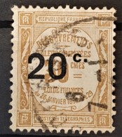 FRANCE 1917 - Canceled - YT 49 - Timbre Taxe 20c/30c - 1859-1959 Gebraucht