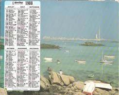 L'Almanach Malin 1988 - Manche - Ill. : Biarritz / Près De Roscoff - Tamaño Grande : 1981-90