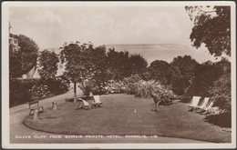 Culver Cliff From Mayfair Private Hotel, Shanklin, Isle Of Wight, C.1940s - RP Postcard - Shanklin