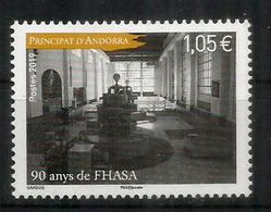 ANDORRA.FHASA/FEDA.(Forces Hidroelèctriques D'Andorra) 90 Ans. Un Timbre Neuf ** 2019 - Unused Stamps