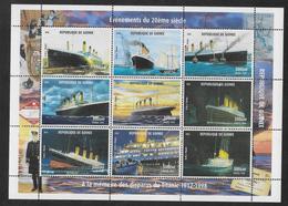 GUINEE - BATEAUX / SCHIFFE "TITANIC"  - YVERT  1412/1420 ** MNH - - Schiffe