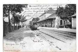 05 - CPA  Pionnière  De  GAP  -  TRAIN  En  GARE  En  1904 (  Très Animée  ) - Gap