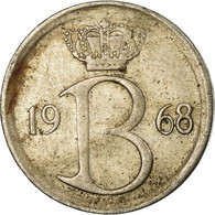 Monnaie, Belgique, 25 Centimes, 1968, Bruxelles, TB+, Copper-nickel, KM:154.1 - 25 Cents