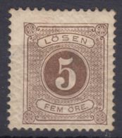 Sweden 1874 Postage Due Mi#3 B Perforation 13, Mint Hinged - Portomarken