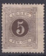 Sweden 1874 Postage Due Mi#3 A Perforation 14, MNG Thin - Portomarken