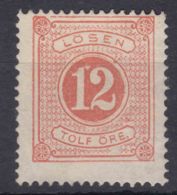 Sweden 1874 Postage Due Mi#5 A Perforation 14, MNG - Impuestos