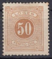 Sweden 1874 Postage Due Mi#9 B Perforation 13, MNG - Taxe