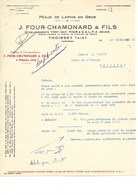 FACTURE - PEAUX DE LAPINS EN GROS - J.FOURS-CHAMONARD -THOISSEY -AIN - Otros & Sin Clasificación