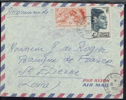 Océanie - N° 194 Et 198 Sur Enveloppe De Papeete Vers La France 31-5-1957 - B/TB - - Cartas & Documentos