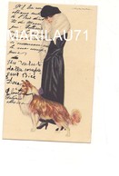 P730 Illustratori Donnine Cane NANNI 1920 Viaggiata IN BUSTA - Nanni