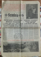 ROMANIA-SCANTEIA,ROMANIAN NEWSPAPER,1 DECEMBER 1988,,COMMUNIST PERIOD - Autres & Non Classés