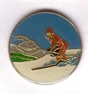 CC228 Pin's Albertville ?  Jeux Olympiques Ski  Non Signé Achat Immédiat - Wintersport