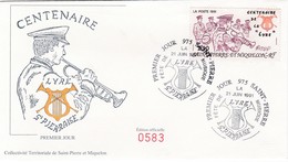 FDC PREMIER JOUR  Saint-Pierre Et Miquelon 1991 Fanfare La Lyre 545 - FDC