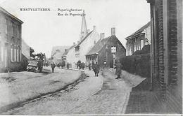 BELGIQUE - WESTVLETEREN - VLETEREN - RUE DE POPERINGHE - POSTEE EN 1916 - Vleteren