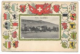 SUISSE - ROLLE - Vue Générale - Carte Gaufrée - Rolle