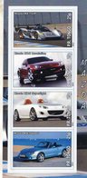 Mazda Cars  -  RX 792P Le Mans-RX8 Revalation-MX5 Superlight-MX5 Sport  -   4v Bloc Neuf/Mint/MNH/Imperf - Cars