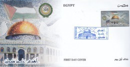 Fdc`s EGYPT 2019 Al Quds Capital Of Palestine Flag */ - Lettres & Documents