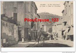 30 Gard - ALAIS - " La Rue Jules Cazot - Au Fond, Le Mont De L'Ermitage " - - Alès