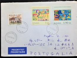 Poland, Circulated Cover To Portugal, "Childish Drawing"", 2009 - Covers & Documents