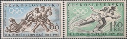 CZECHOSLOVAKIA - COMPLETE SET SQUAW VALLEY'60 WINTER OLYMPIC GAMES 1960 - MNH - Winter 1960: Squaw Valley