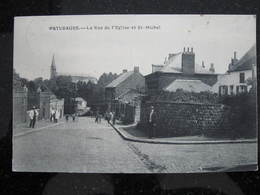 PATURAGES  La Rue De L'Eglise Et St Michel - Colfontaine