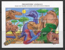 GHANA - ANIMAUX PREHISTORIQUES - MICHEL N° 2894/2902 ** MNH - - Ghana (1957-...)