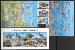 GUINEE - ANIMAUX PREHISTORIQUES - YVERT N° 1634/1662 ** MNH - COTE = 61 EUR. - Guinée (1958-...)