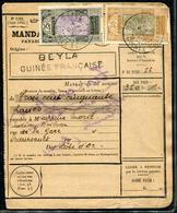 GUINÉE - N° 89 + 93 / MANDAT CARTE DE BEYLA LE 4/12/1931 POUR MEURSAULT - TB - Cartas & Documentos